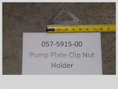 057-5915-00 - Bad Boy MowersPump Plate Clip Nut Holder 057591500