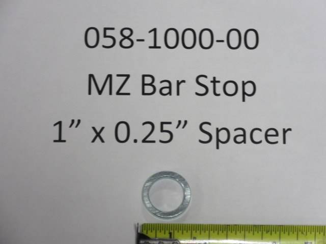 058-1000-00 - Bad Boy MowersMZ Bar Stop 058100000