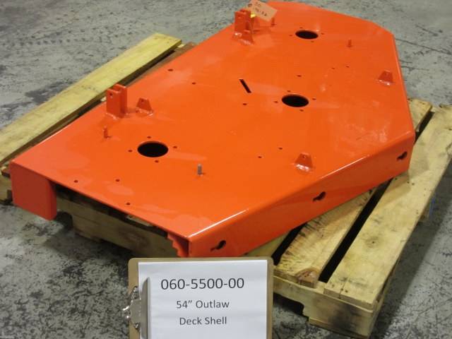 060-5500-00 - Bad Boy Mowers54" Outlaw Deck - Shell, Hangs & Brackets 060550000