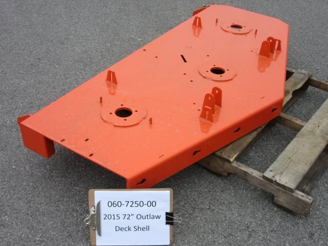 060-7250-00 - Bad Boy Mowers2015 72'' DECK Shell, Hangs with brackets 060725000