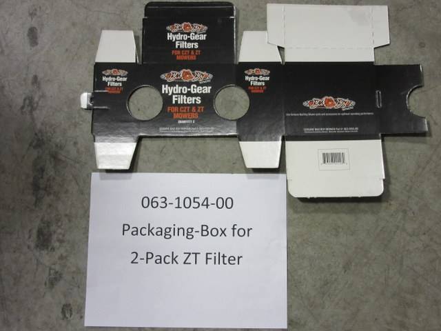 063-1054-00 - Bad Boy MowersPackaging - Box for 2-pack ZT Filter 063105400