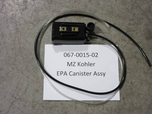 067-0015-02 - Bad Boy MowersMZ Kohler EPA Cannister Assembly 067001502