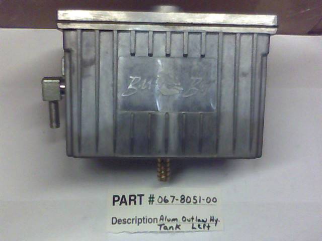 067-8051-00 - Bad Boy MowersAluminum Outlaw Hydro Tank-Left 067805100