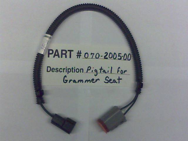 070-2005-00 - Bad Boy MowersPigtail for a Grammer Seat 070200500