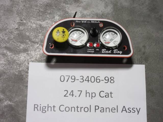 079-3406-98 - Bad Boy MowersRight Control Panel Assembly 079340698