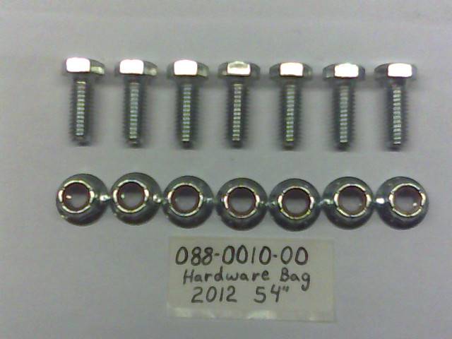 088-0010-00 - Bad Boy MowersHardware Bag for 2012 54" Mulch Kit BAD27 088001000