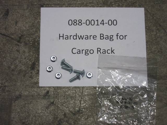 088-0014-00 - Bad Boy MowersHardware Bag for Cargo RackBAD 36 088001400