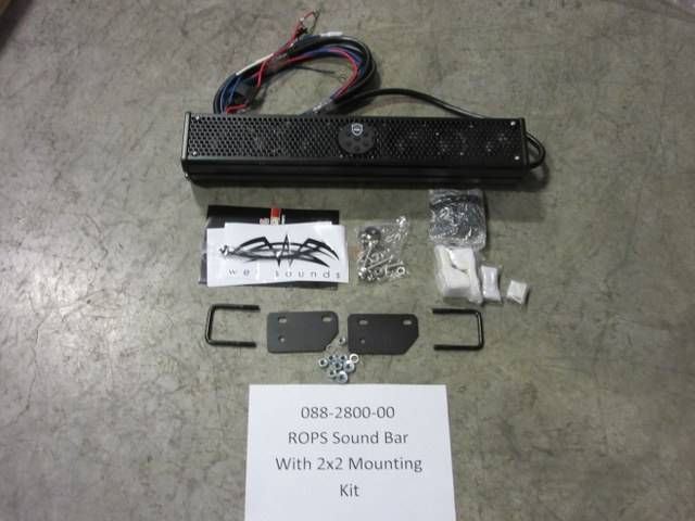 088-2800-00 - Bad Boy MowersROPS Sound Bar w/ 2x2 Clamps & Hardware 088280000