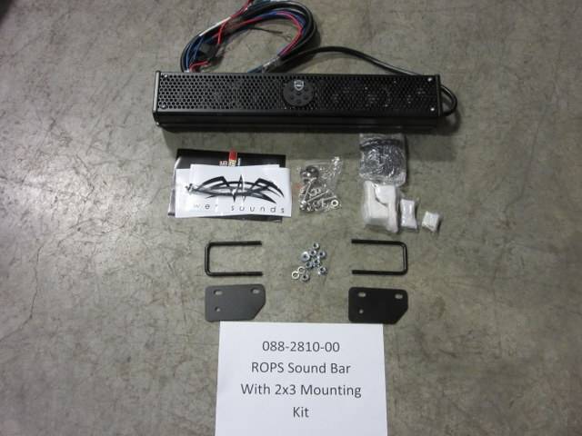 088-2810-00 - Bad Boy MowersROPS Sound Bar w/ 2x3 Clamps & Hardware 088281000