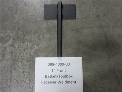 088-4009-00 - Bad Boy Mowers1" Front Basket/Toolbox Receiver Weldment 088400900