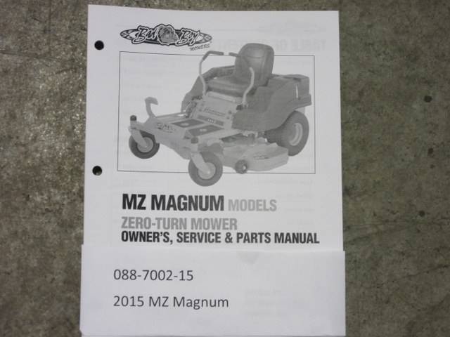 088-7002-15 - Bad Boy Mowers2015 MZ Magnum Owner's Manual 088700215