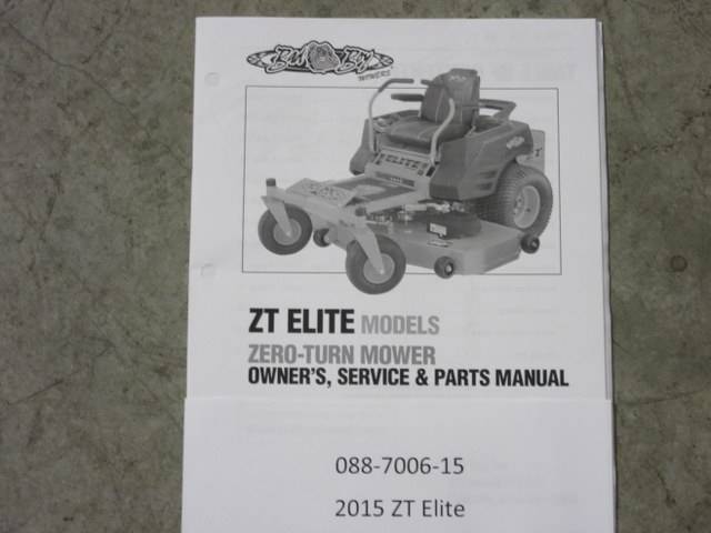 088-7006-15 - Bad Boy Mowers2015 ZT Elite Owner's Manual 088700615
