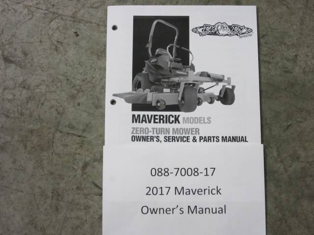 088-7008-17 - Bad Boy Mowers2017 Maverick Owner's Manual 088700817
