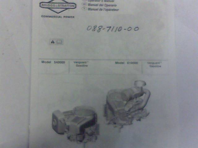 088-7110-00 - Bad Boy Mowers23 Briggs & Stratton MZ Motor Manual 088711000