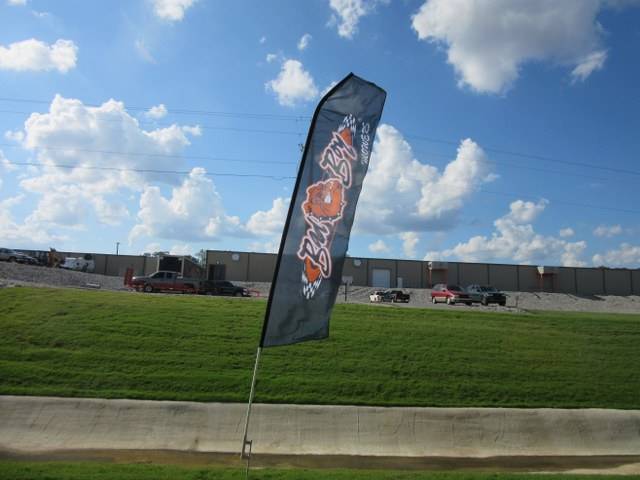 088-8100-00 - Bad Boy Mowers12" Bad Boy Flag Banner w/ Poles 088810000