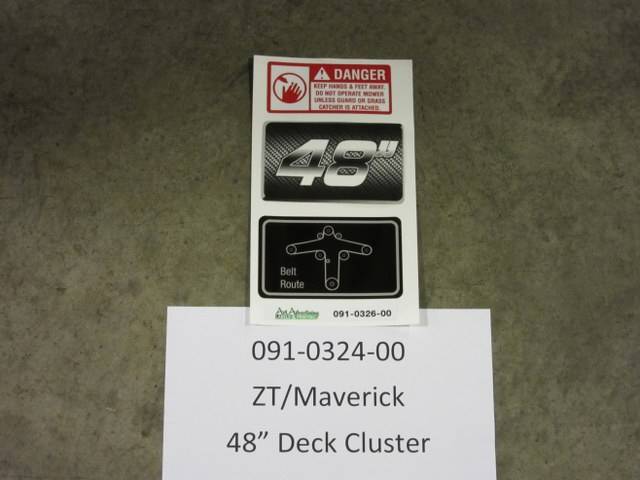 091-0324-00 - Bad Boy MowersZT/Maverick 48" Deck Cluster 091032400