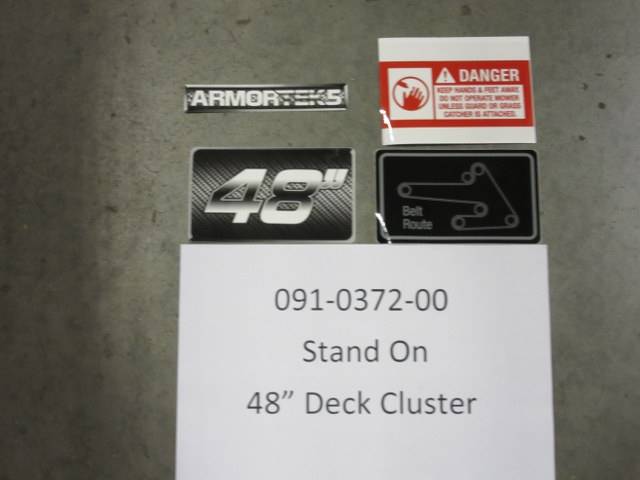 091-0372-00 - Bad Boy MowersStand On 48" Deck Decal Cluster 091037200