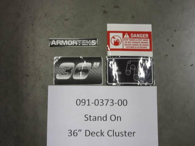 091-0373-00 - Bad Boy MowersStand On 36" Deck Decal Cluster 091037300