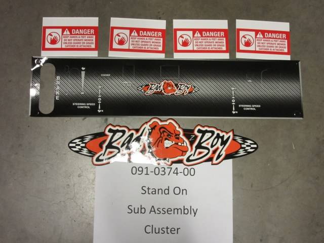 091-0374-00 - Bad Boy MowersStand On Sub Assembly Decal Cluster 091037400