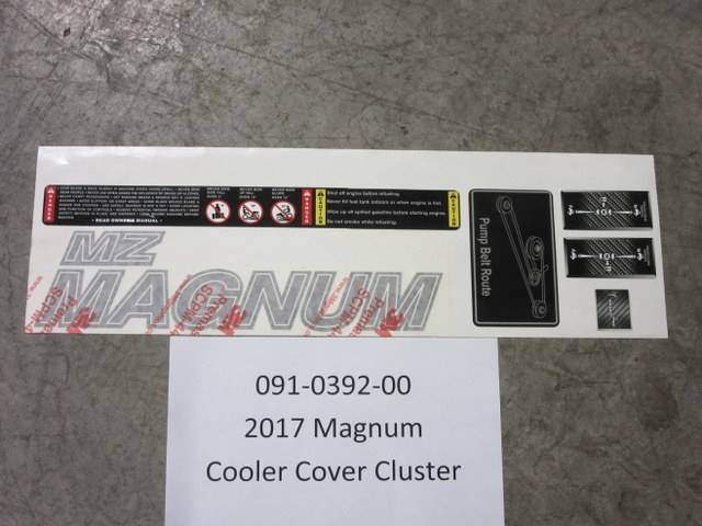 091-0392-00 - Bad Boy Mowers2017 Magnum Cooler Cover Cluster 091039200