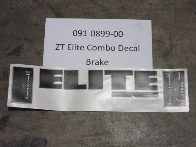 091-0899-00 - Obsolete-Bad Boy MowersZT ELITE Combo Decal-Brake 091089900