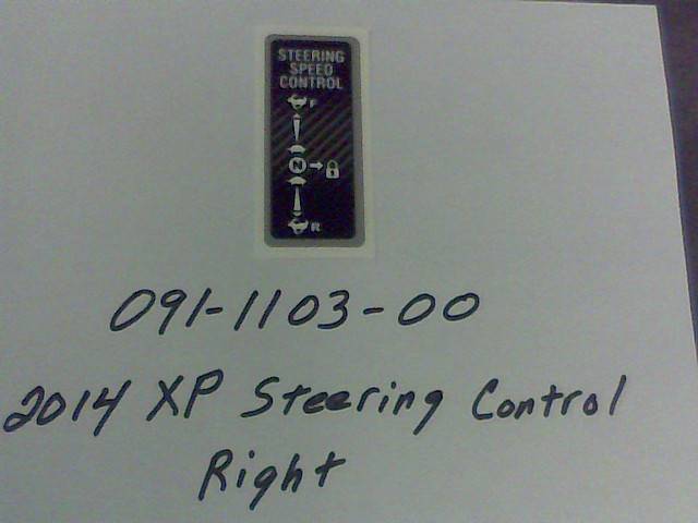 091-1103-00 - Bad Boy Mowers2014 XP Steering Control Right Carbon Fiber 091110300