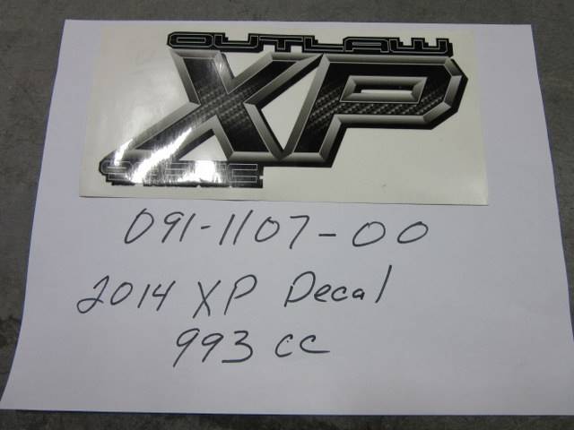 091-1107-00 - Bad Boy Mowers2014 XP Decal-993cc Carbon Fiber 091110700