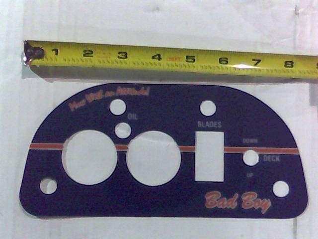 091-5505-00 - Bad Boy MowersDiesel Control Panel Decal-Right 091550500