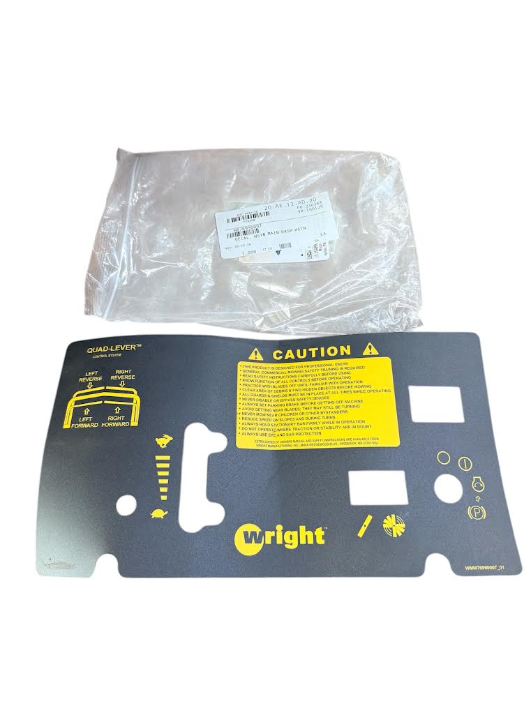 76990007 – Main Dash Decal Wright (Genuine OEM Part)