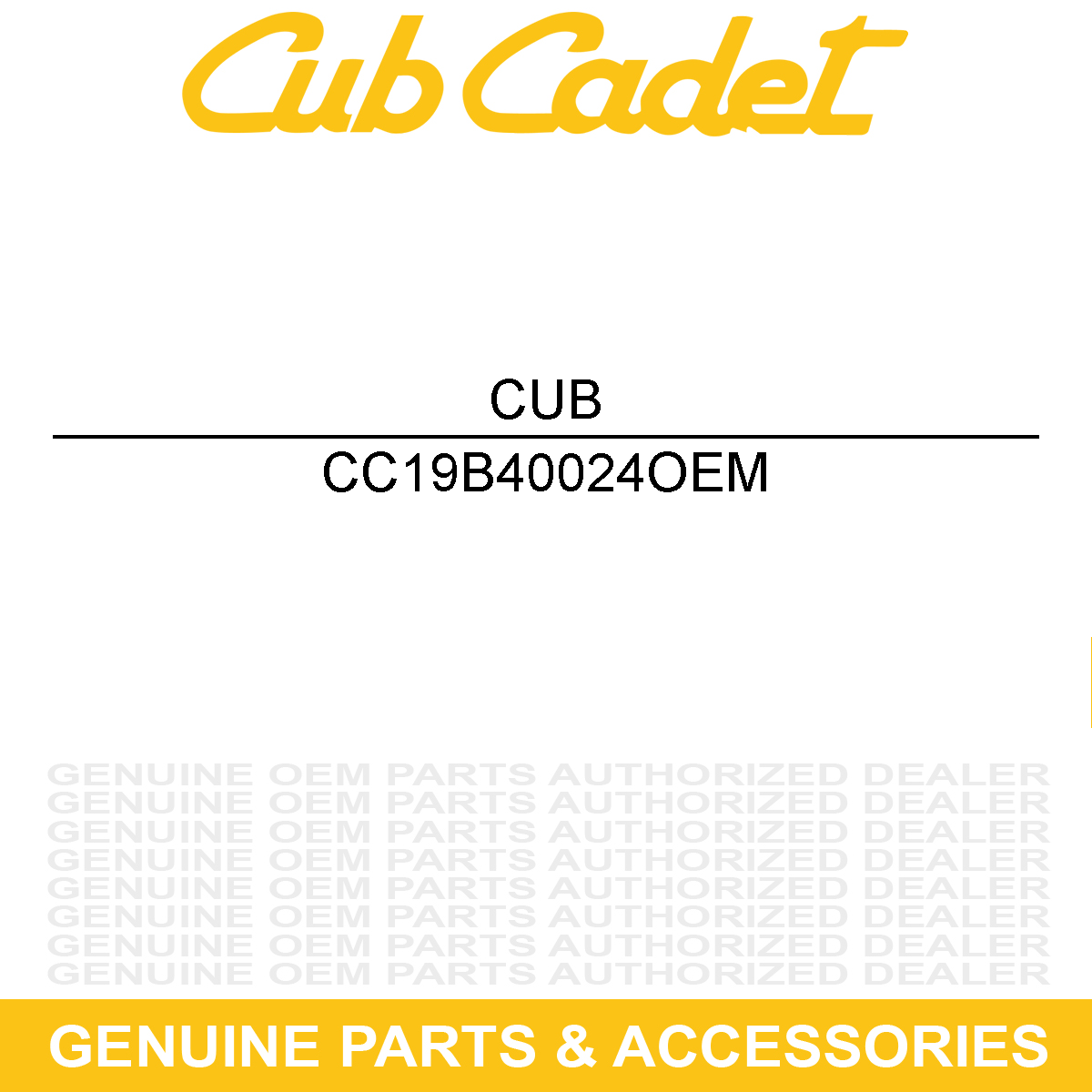 CUB CADET 19B40024OEM 42" 3x Snow Thrower Attachment