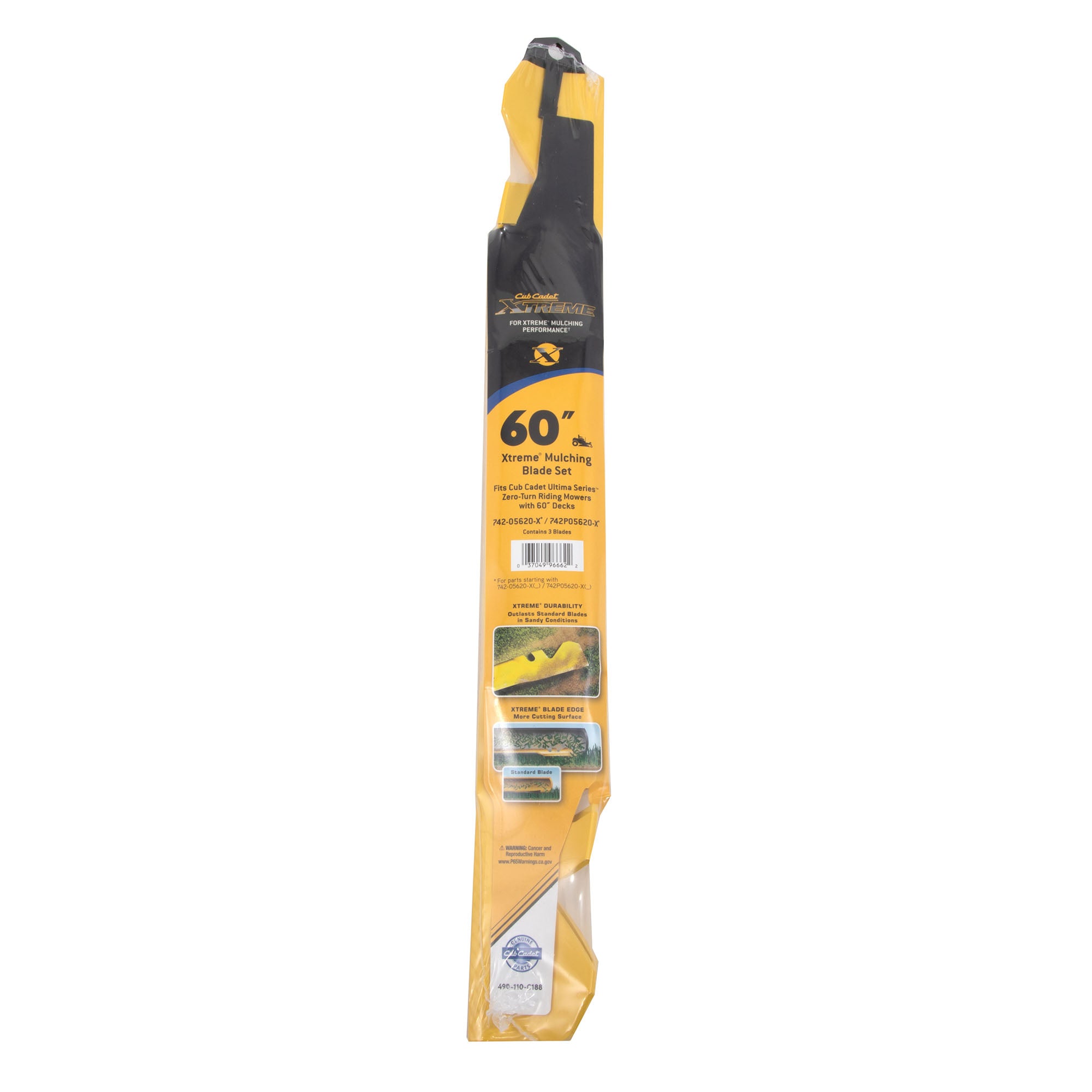 CUB CADET 490-110-C188 Xtreme Mulching Blade Set 60" Deck
