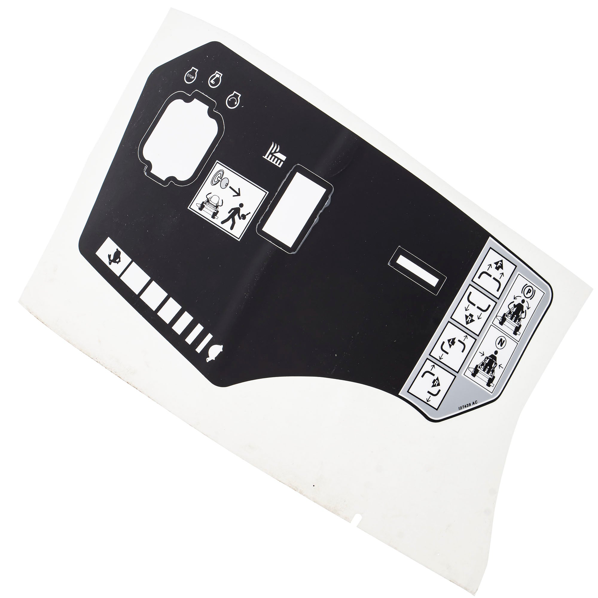 CUB CADET 777I27439 Throttle Control Panel Label