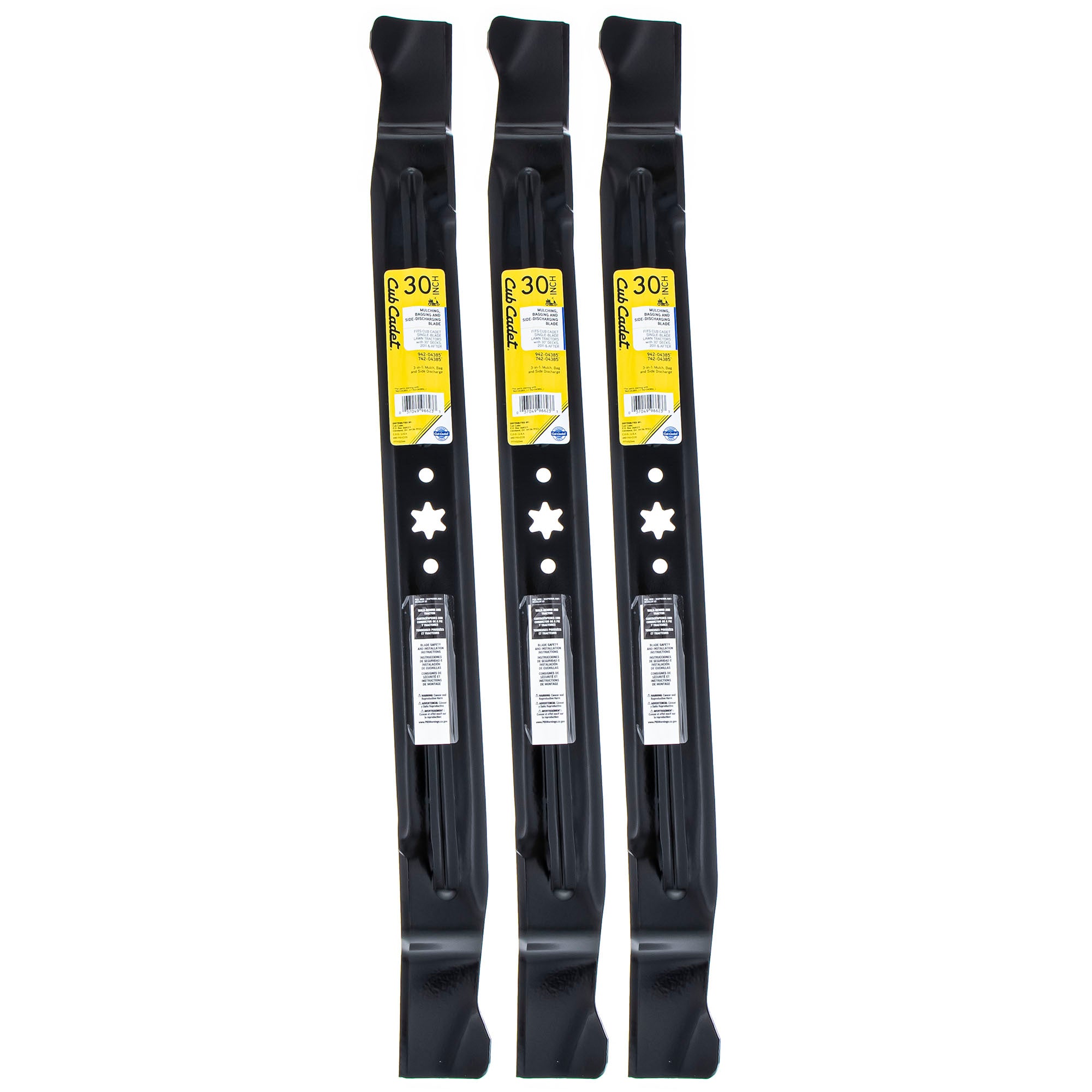CUB CADET 942-04385 Mower 30" Blade 3-Pack