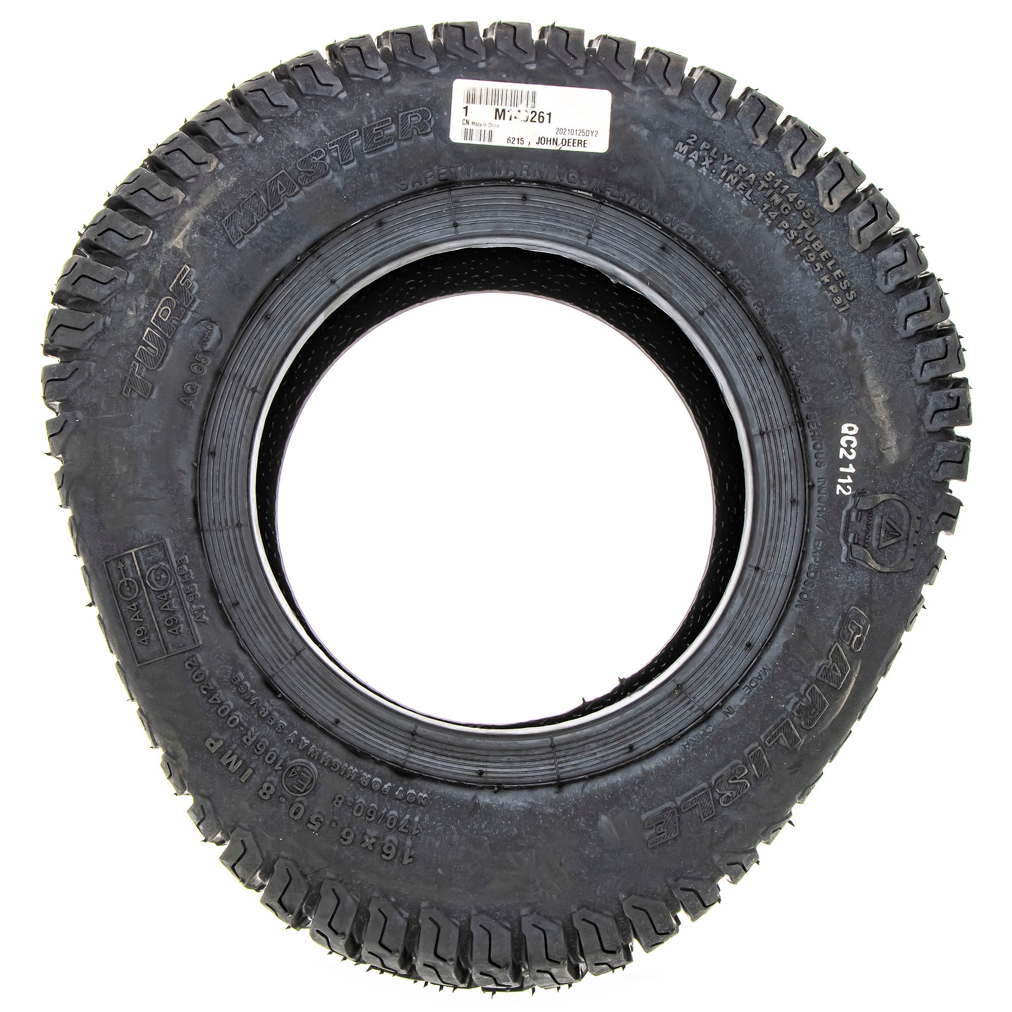 John Deere M149261 Front 16x6.5-8 Tire
