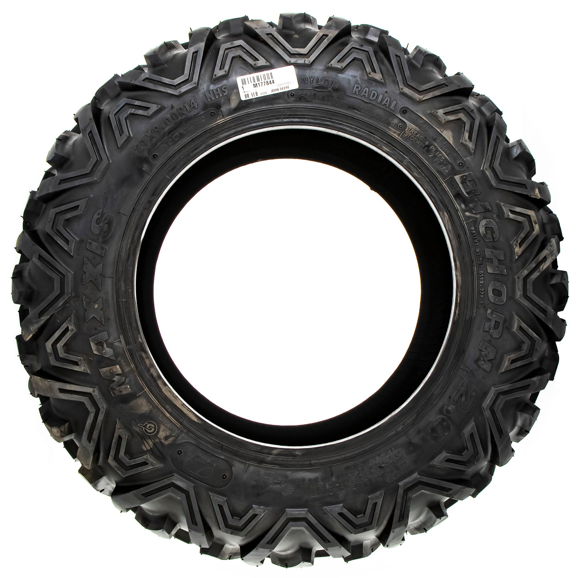 John Deere M177844 Rear Tire 27x9-14
