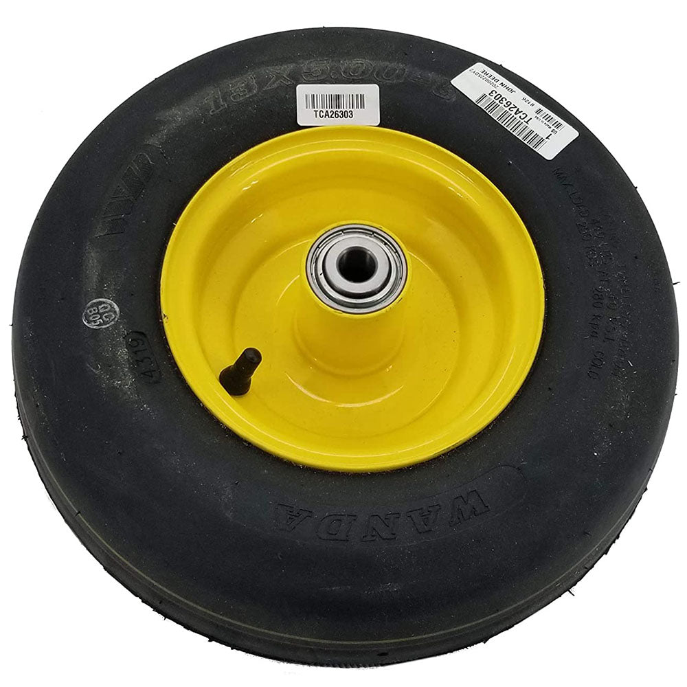 John Deere TCA26303 Front Tire & Wheel Assembly 13x5-6 Smooth Tread