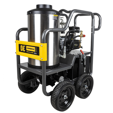 BE Pressure HW2765HG3.0 GPM, 3000 PSI Hot Water Pressure Washer with Honda GX200 Engine and General Triplex Pump
