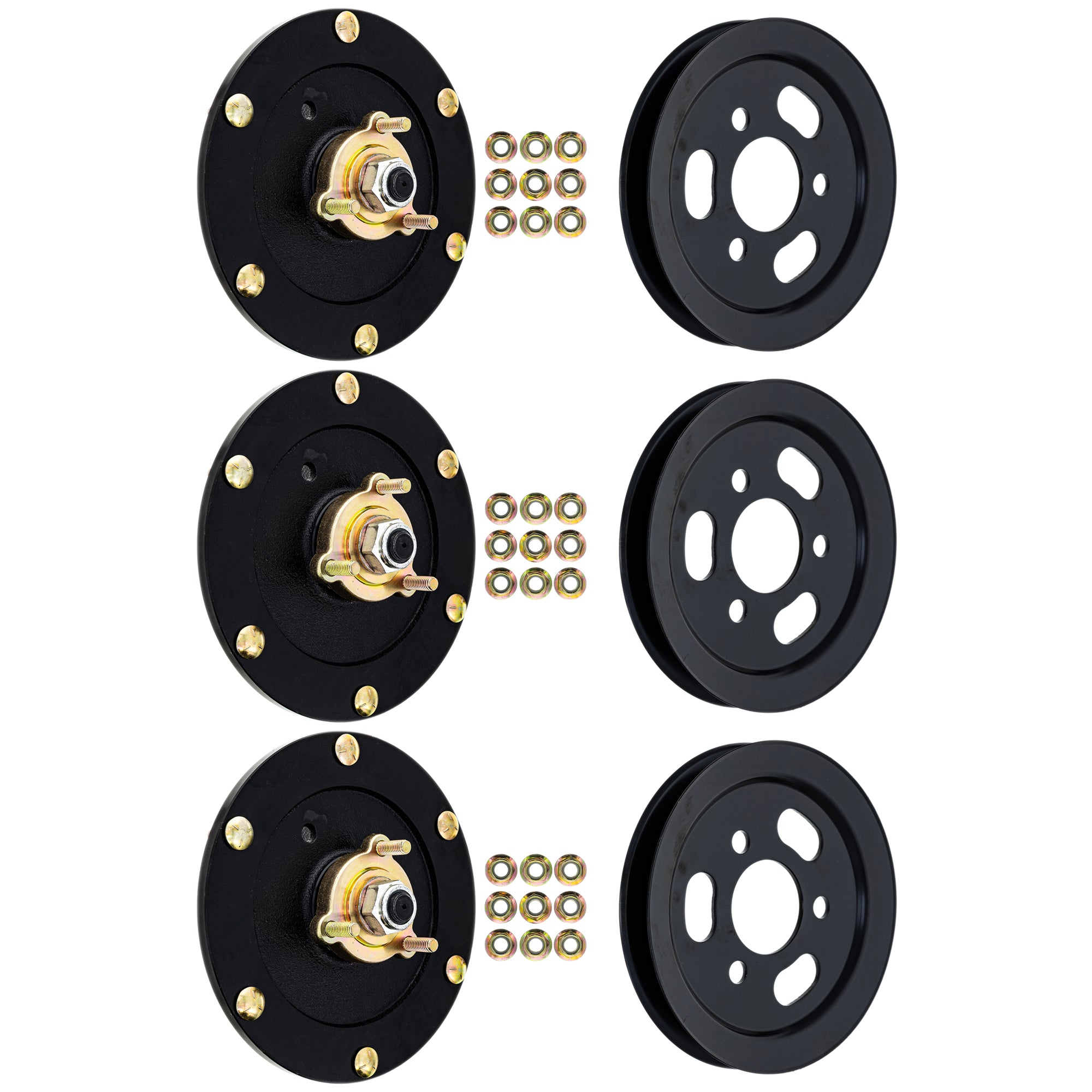 Spindle & Pulley Kit For Toro 810-KSP4352N | 3-PACK