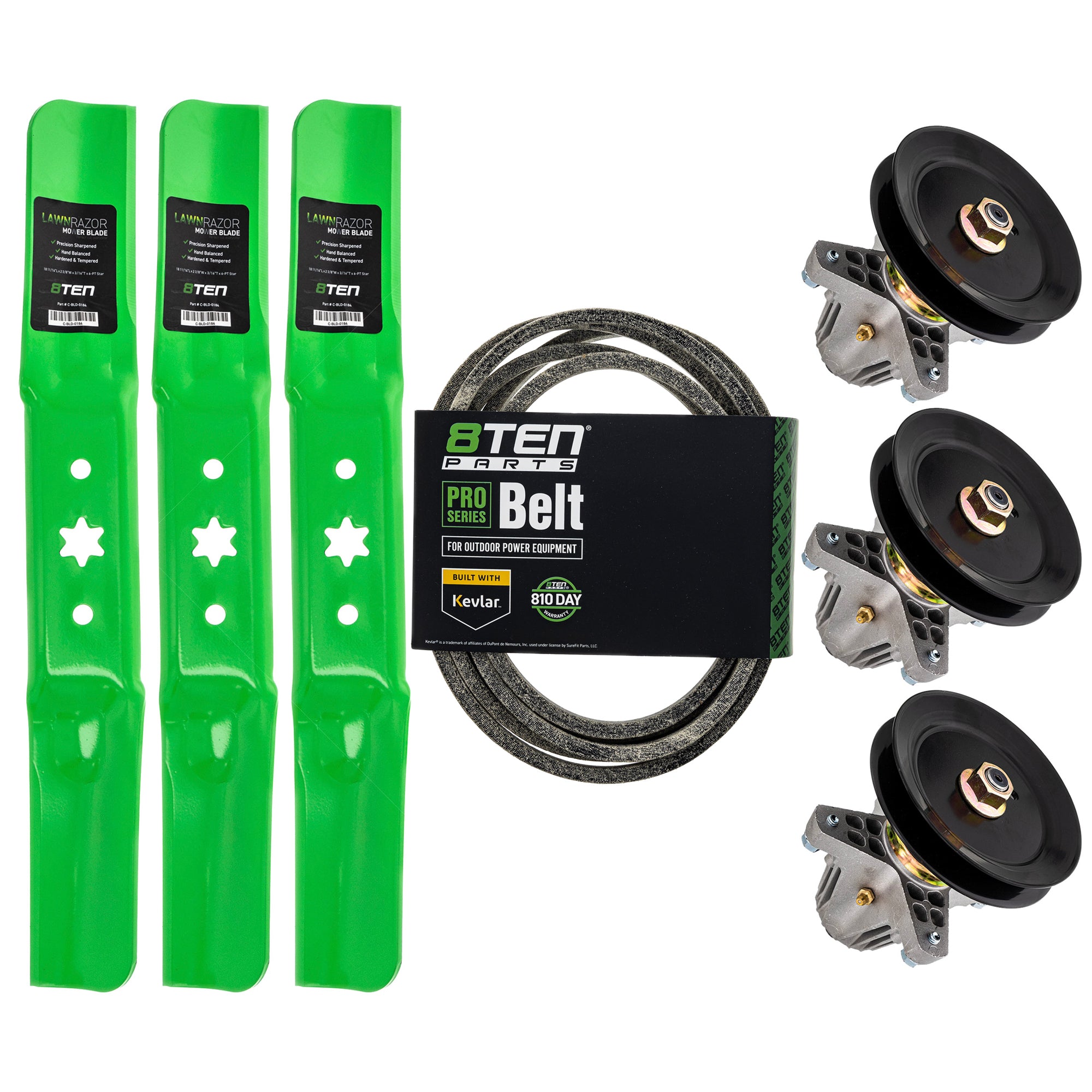 Blade Spindle Belt Deck Kit For Troy-Bilt Craftsman Cub Cadet MK1009547
