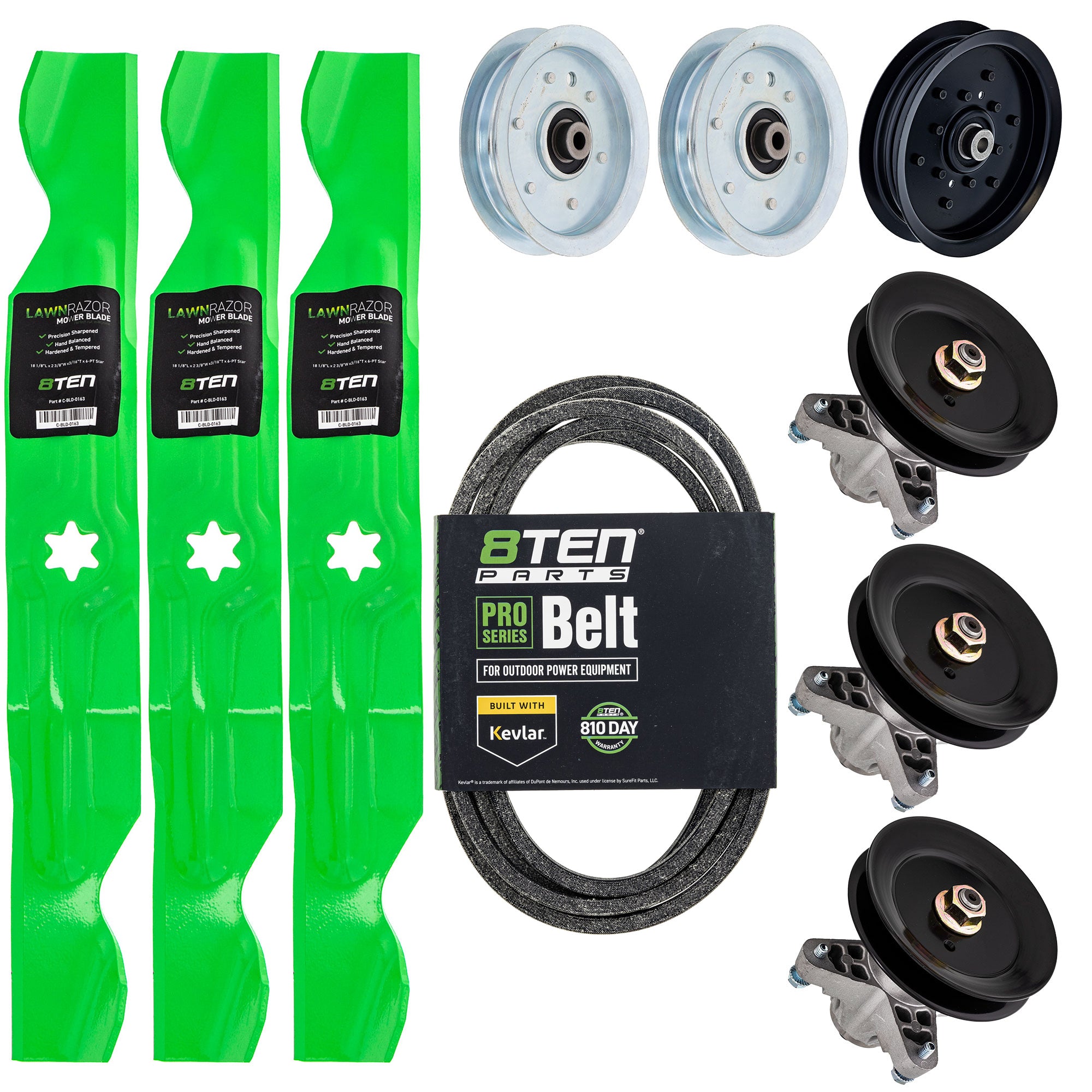 Blade Spindle Belt Idler Deck Kit For White Outdoor Cub Cadet MK1009619