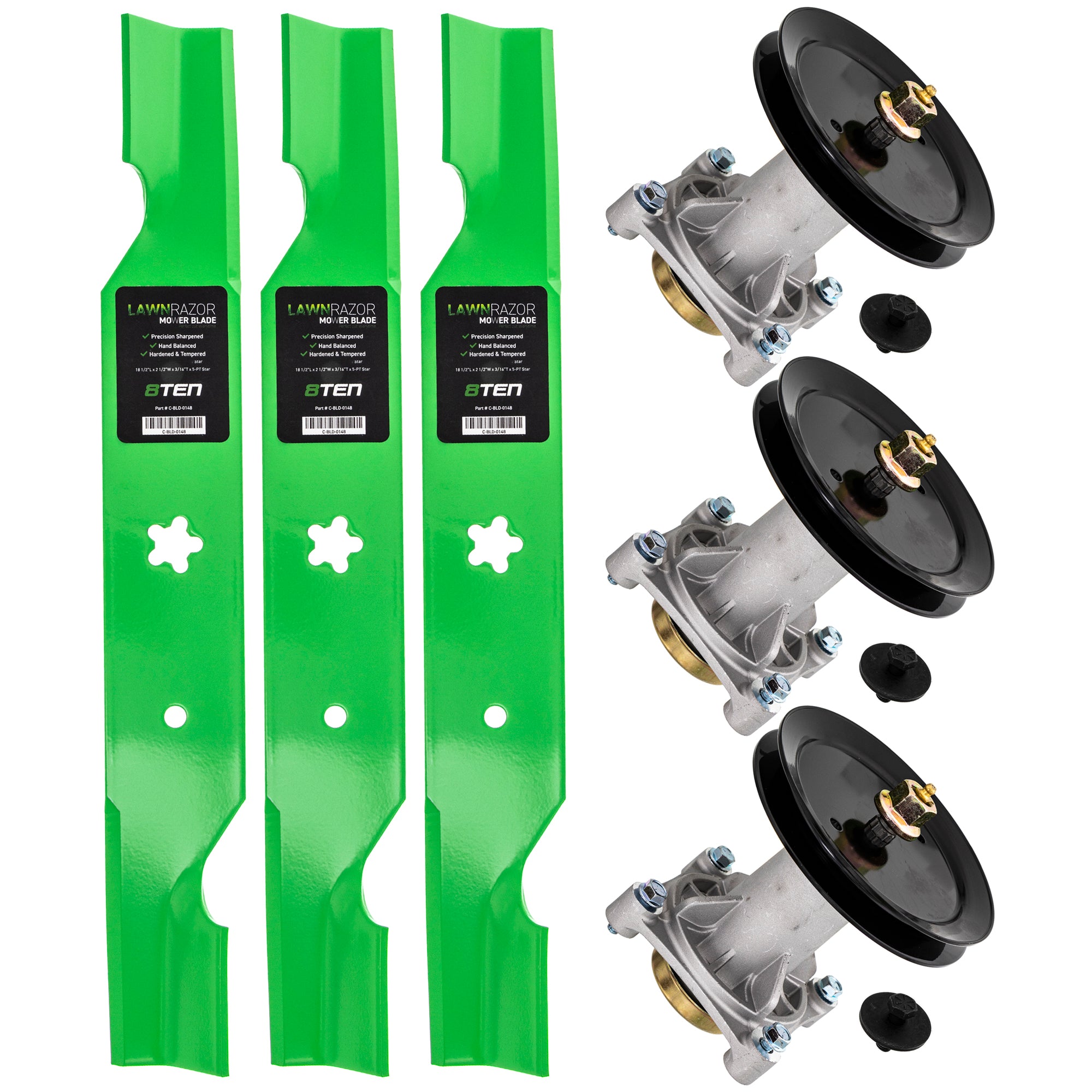 Blade Spindle Deck Kit For Husqvarna Poulan Pro Statesman MK1009713