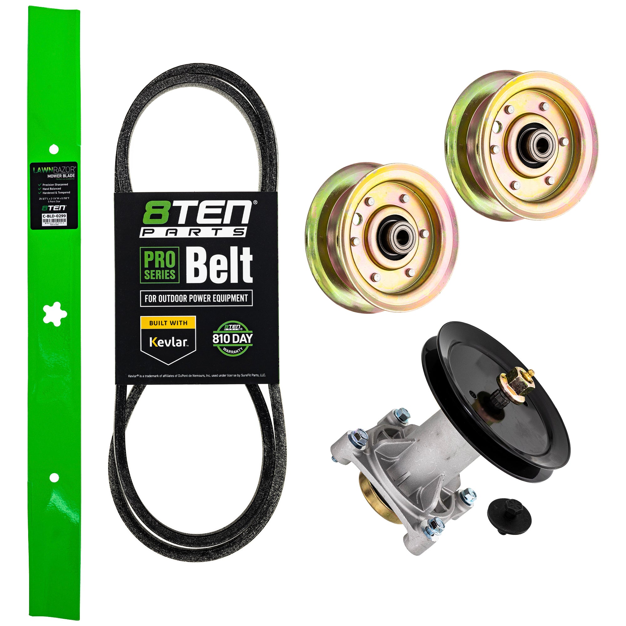 Blade Spindle Belt Idler Deck Kit For Weed Eater MK1009829