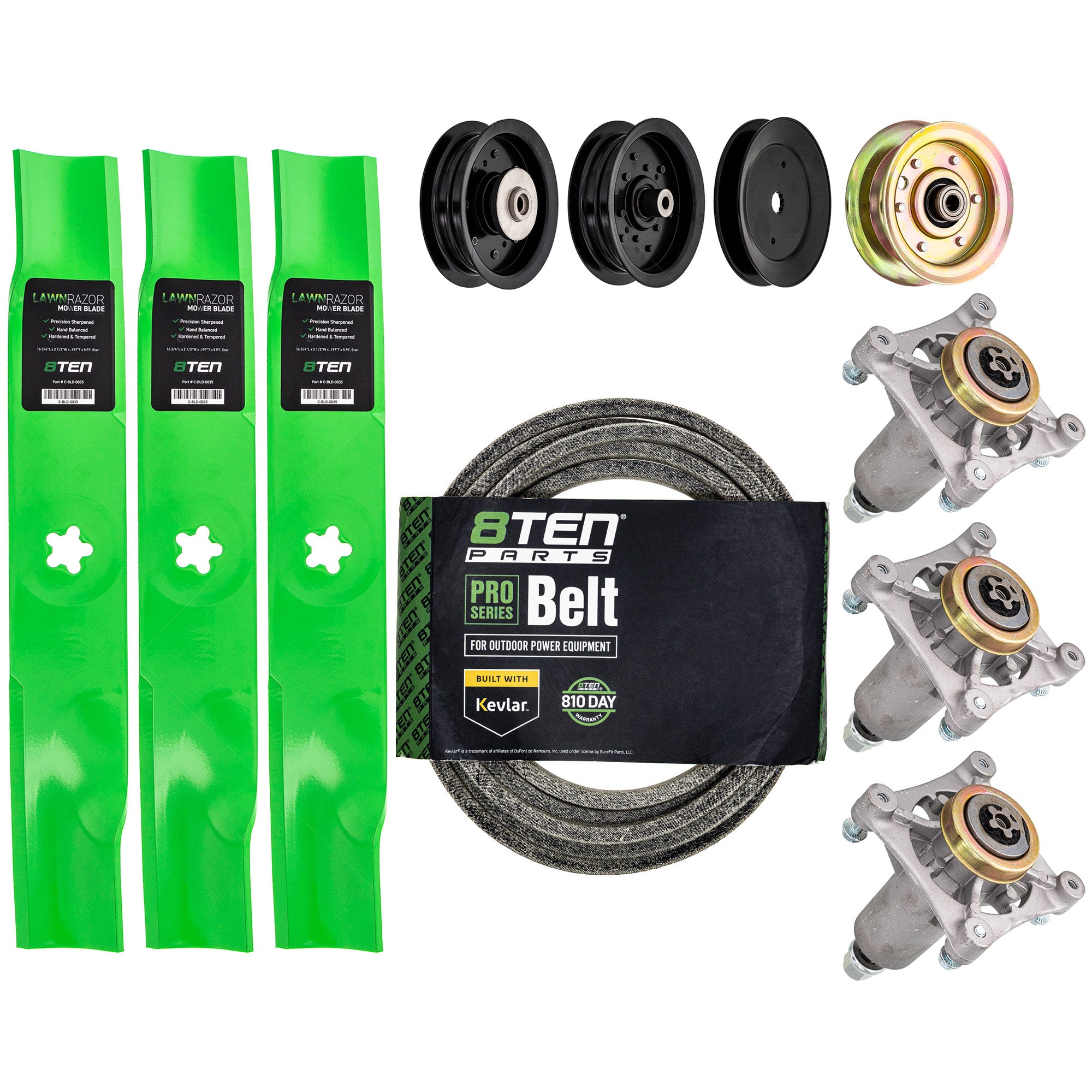 Blade Spindle Pulley Kit Husqvarna YTH 2348 24V48 532187281 48-Inch Deck