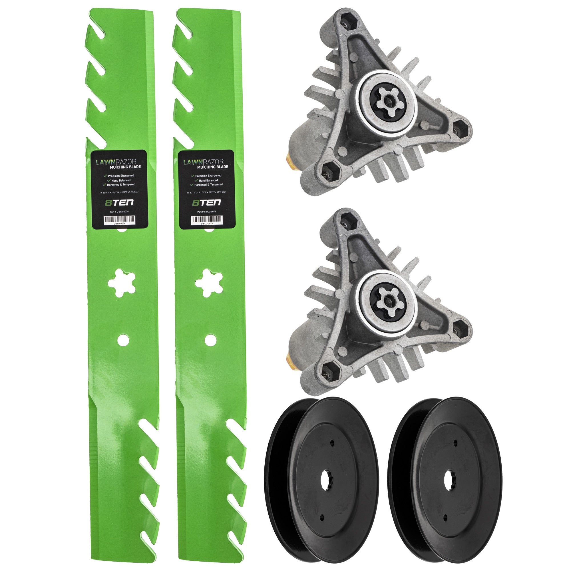 Blade Spindle Pulley Deck Kit For Weed Eater AYP Poulan MK1009897