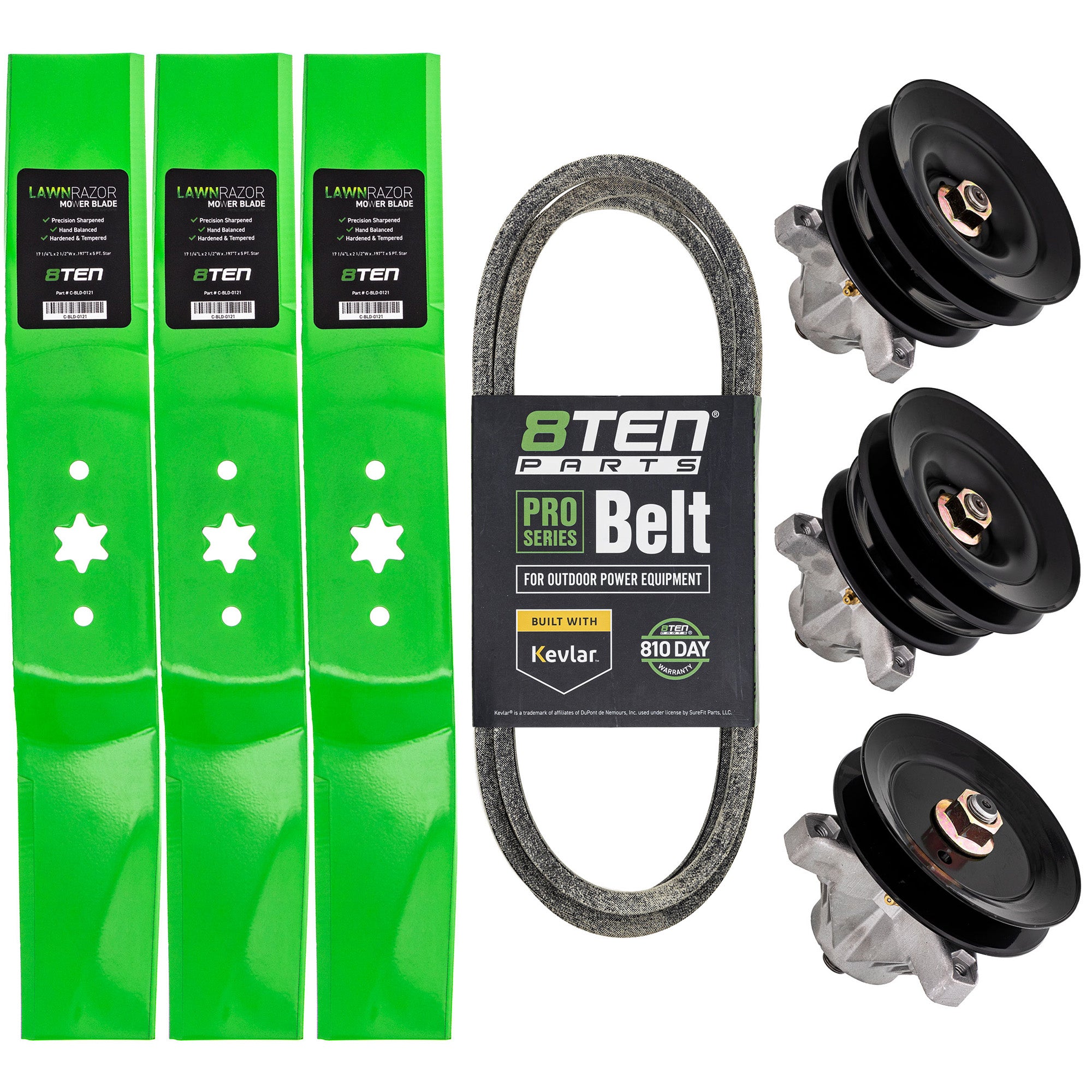 Blade Spindle Belt Deck Kit For Huskee Yard-Machines Yard-Man MK1010080