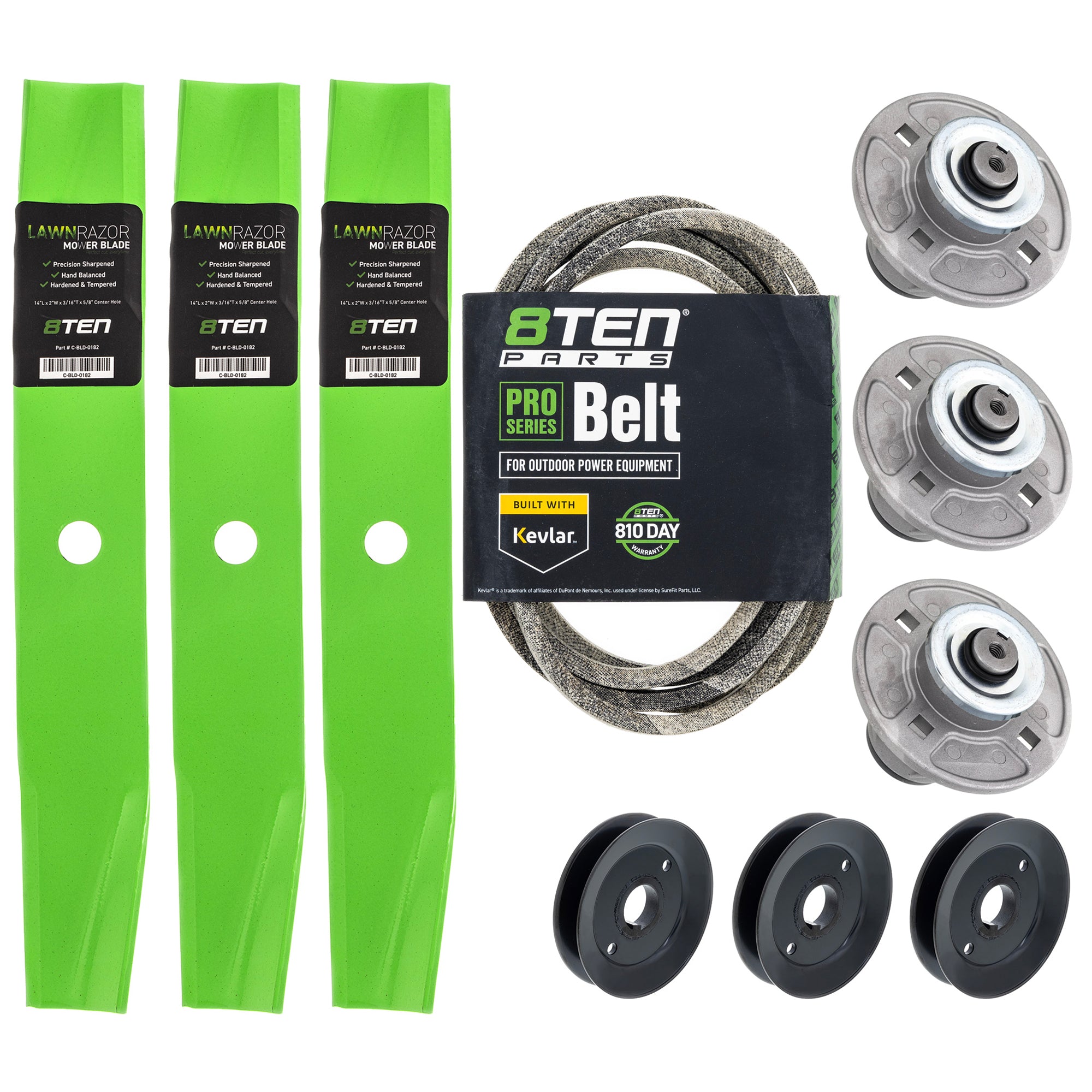 Blade Spindle Belt Pulley Deck Kit For Gravely Ariens MK1010083
