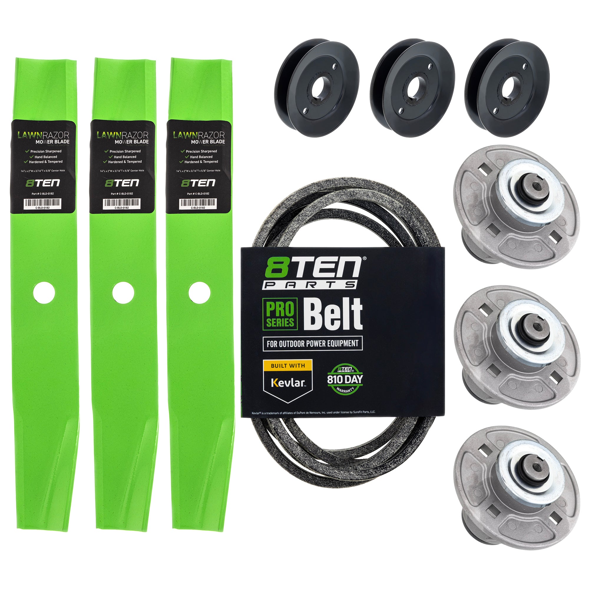 Blade Spindle Belt Pulley Deck Kit For Gravely Ariens MK1010085