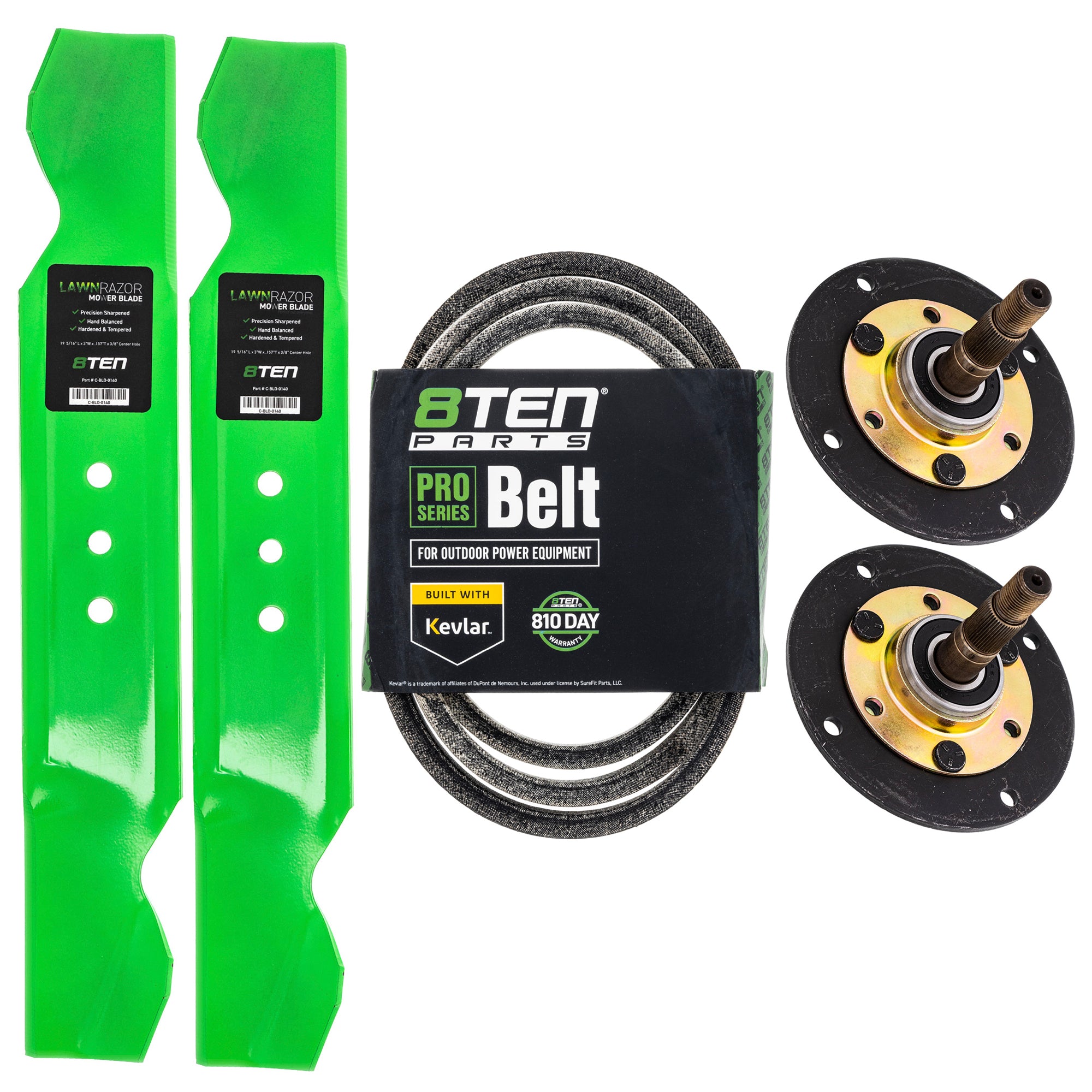Blade Spindle Belt Deck Kit For MTD Turf Power Ranch King MK1010087