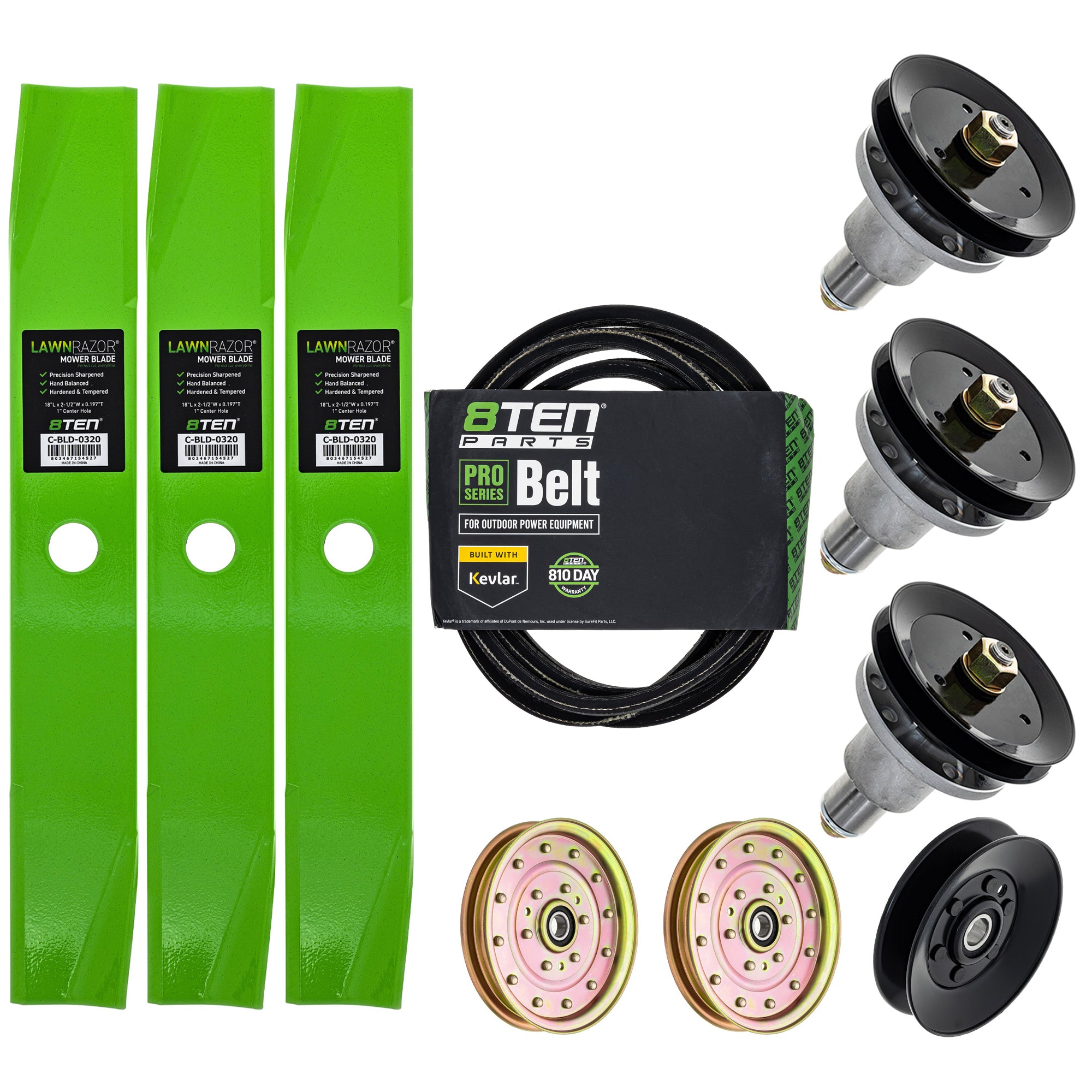 Blade Spindle Belt Idler Deck Kit For Exmark MK1010110