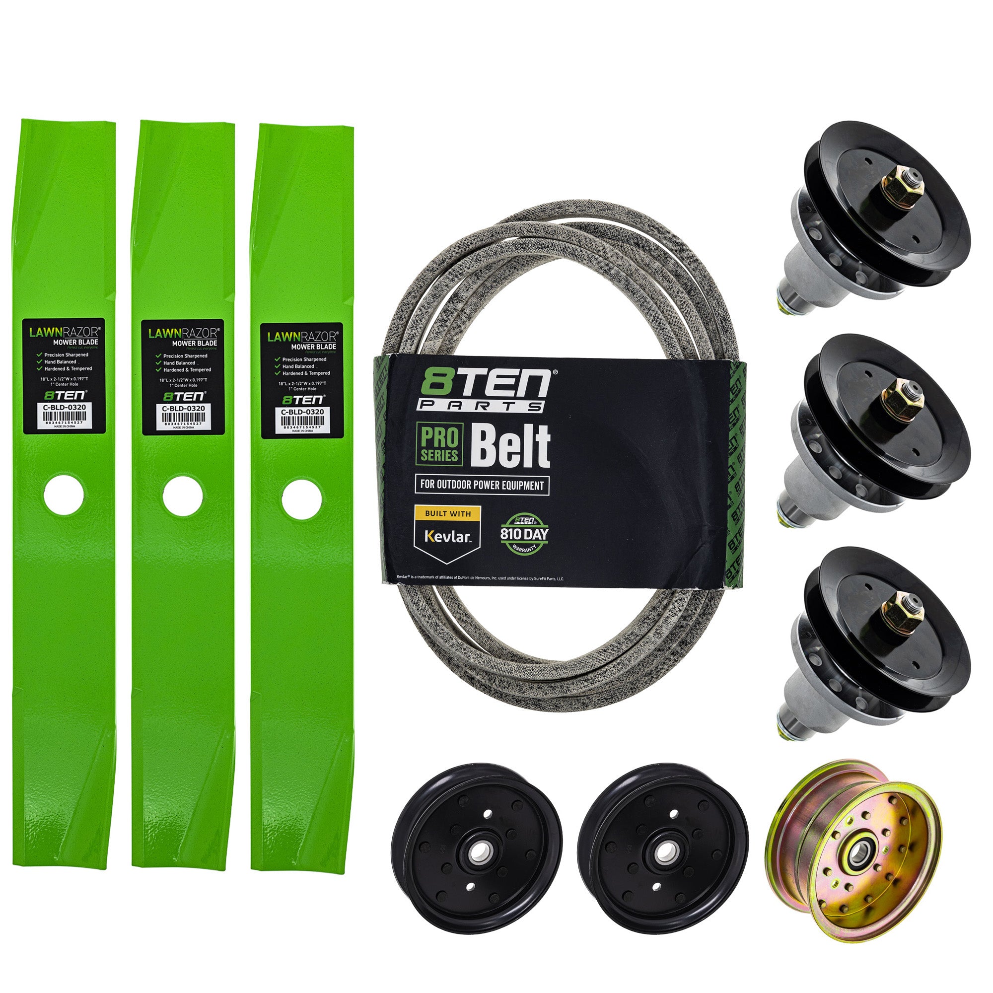 Blade Spindle Belt Idler Deck Kit For Exmark MK1010112